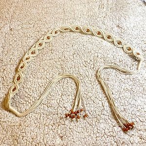 Anthropologie braided belt. Worn once.